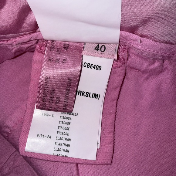 Mason's Forte Dei Marmi Women's Pink Casual Cropped Pants 40 Italian Studded - Picture 10 of 11